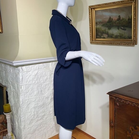 Tahari Arthur S. Levine Belted Dress - Picture 5 of 10